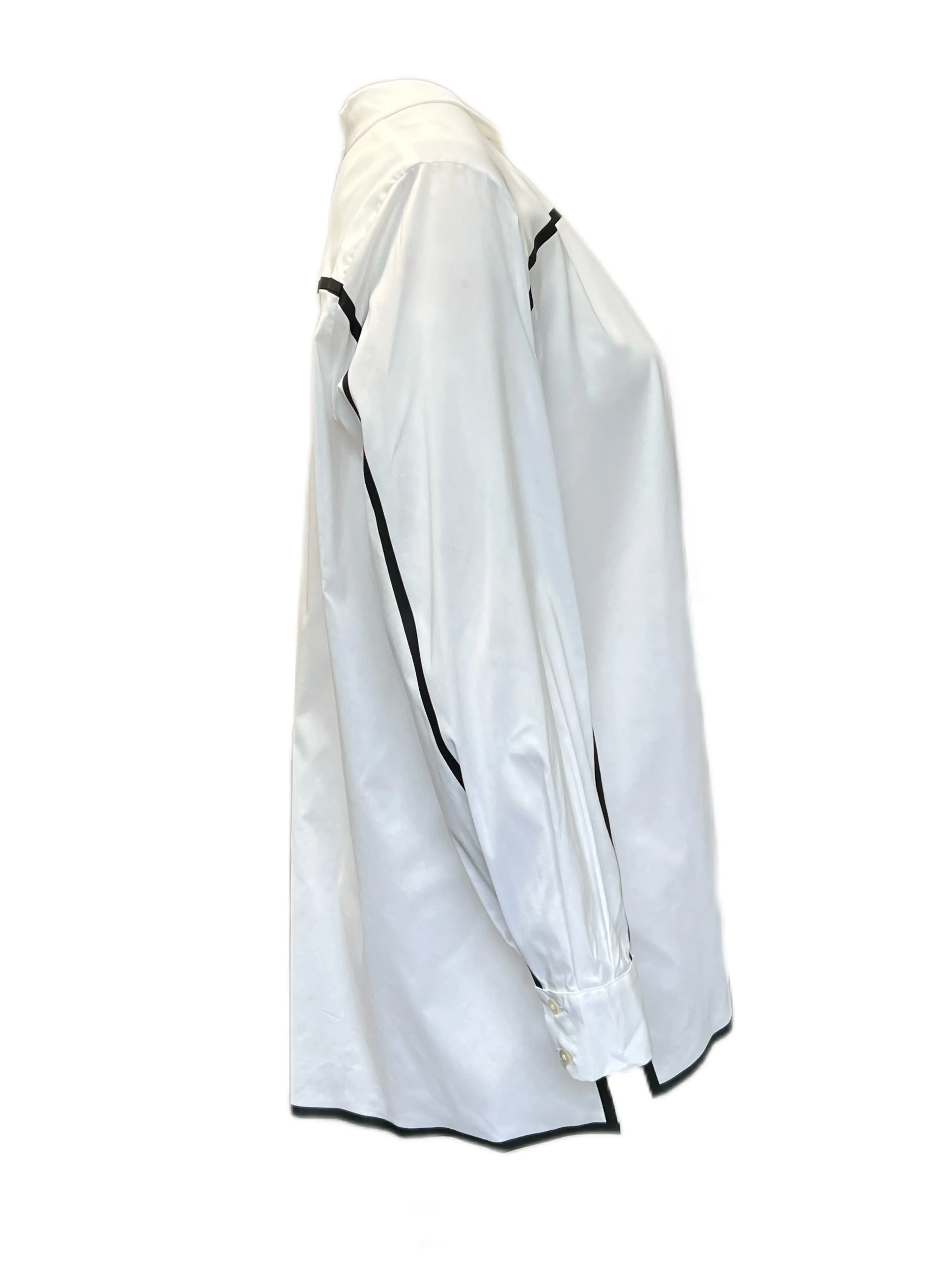 Marina Rinaldi Women's White Felicia Button Down Shirt Size 24W/33 NWT
