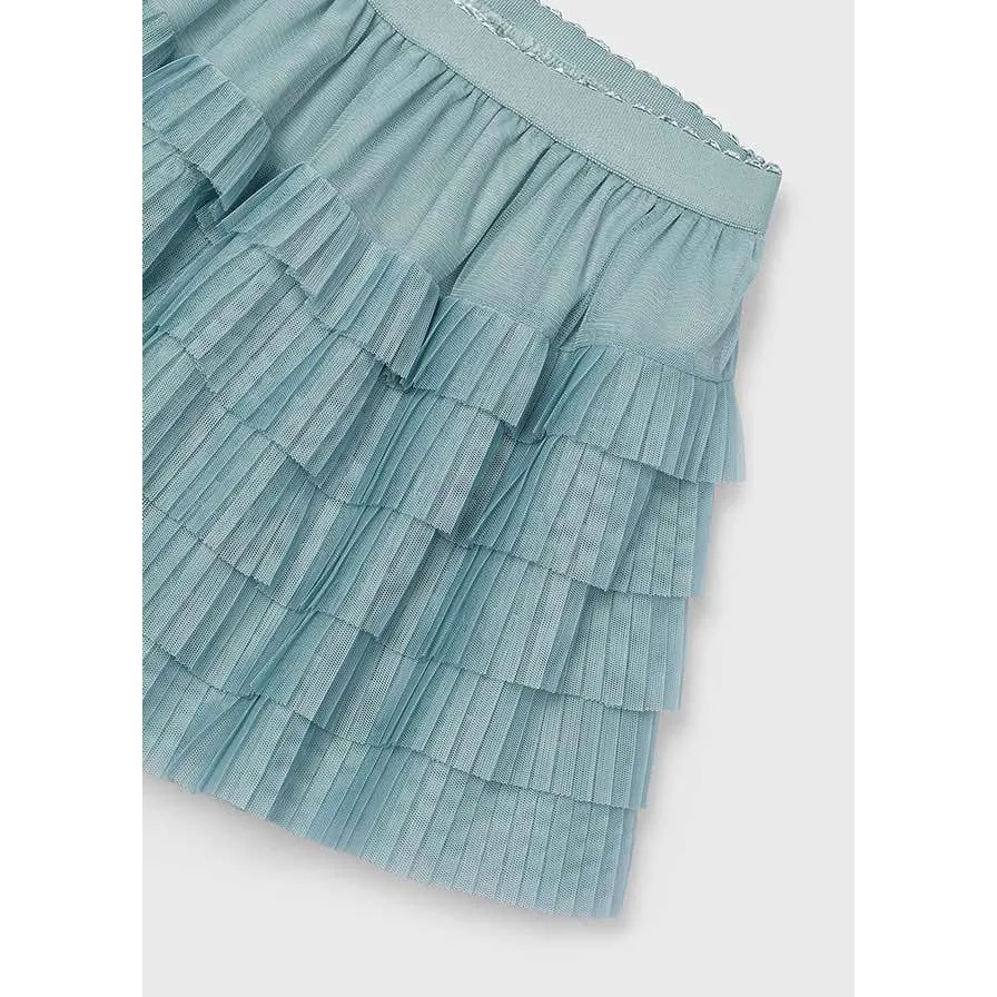 Mayoral Jade Pleated Tulle Skirt