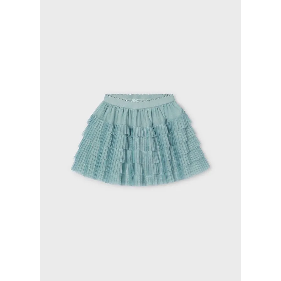 Mayoral Jade Pleated Tulle Skirt
