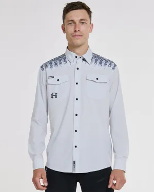 Mens Long Sleeve Button Up | Kyle Straight Signature Rattlesnake