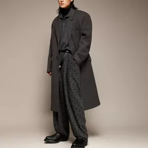 Men's Retro Long Wool Coat