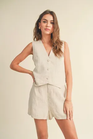 Meredith Linen Shorts