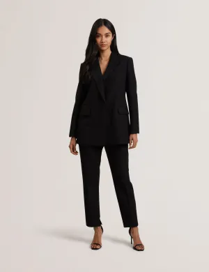 Meriot Bonded Lace Slim Trouser Black