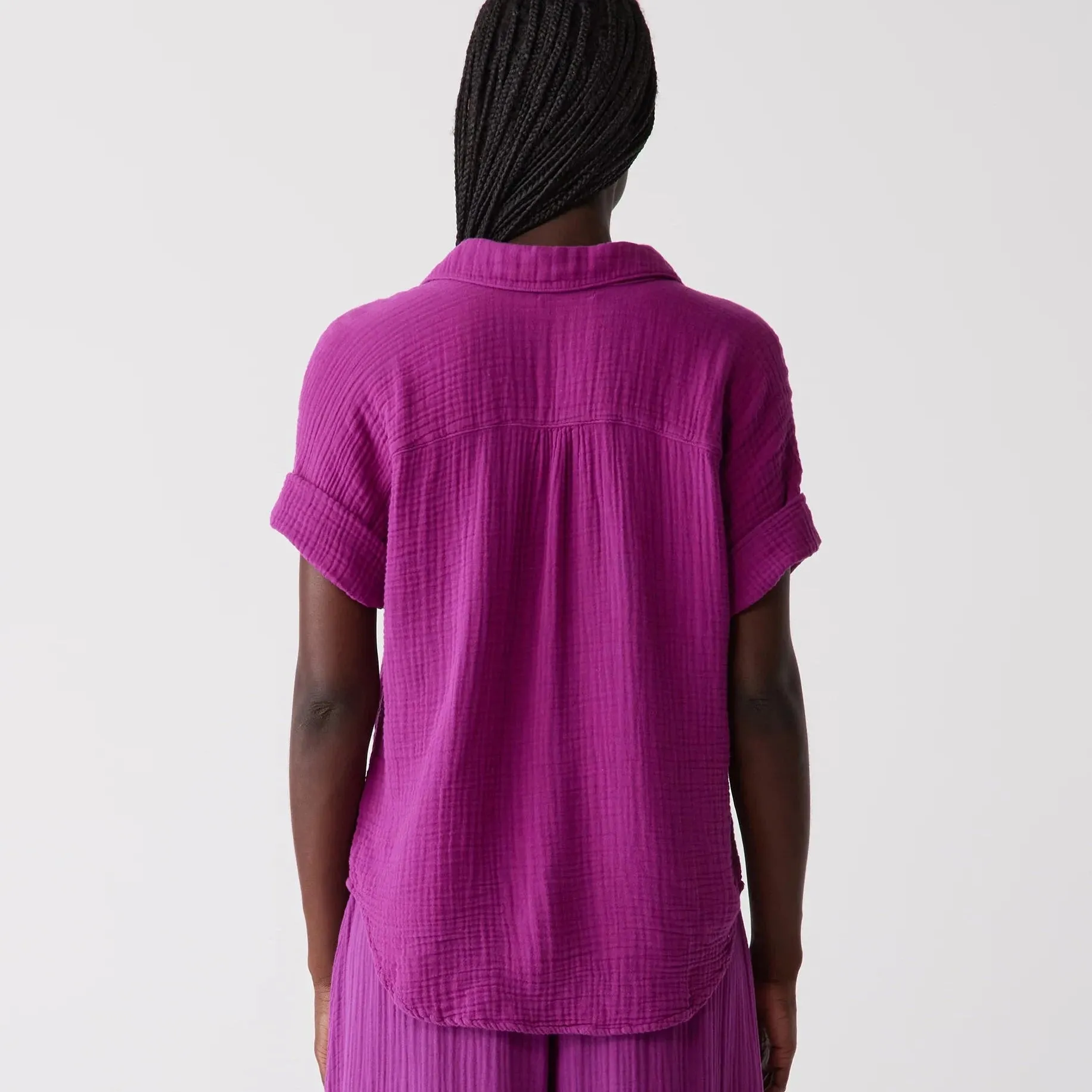 Michael Stars Gigi Gauze Popover Top Final Sale