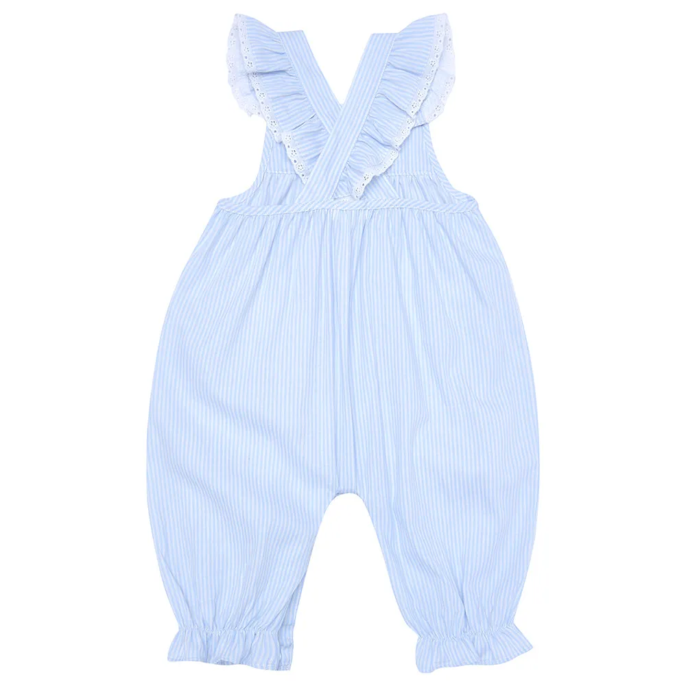 Milly Dungarees  Stripey Blue