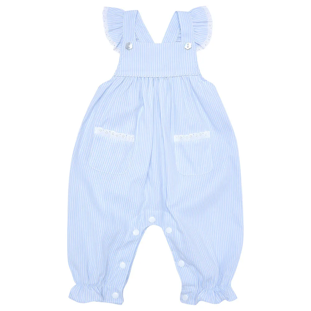 Milly Dungarees  Stripey Blue
