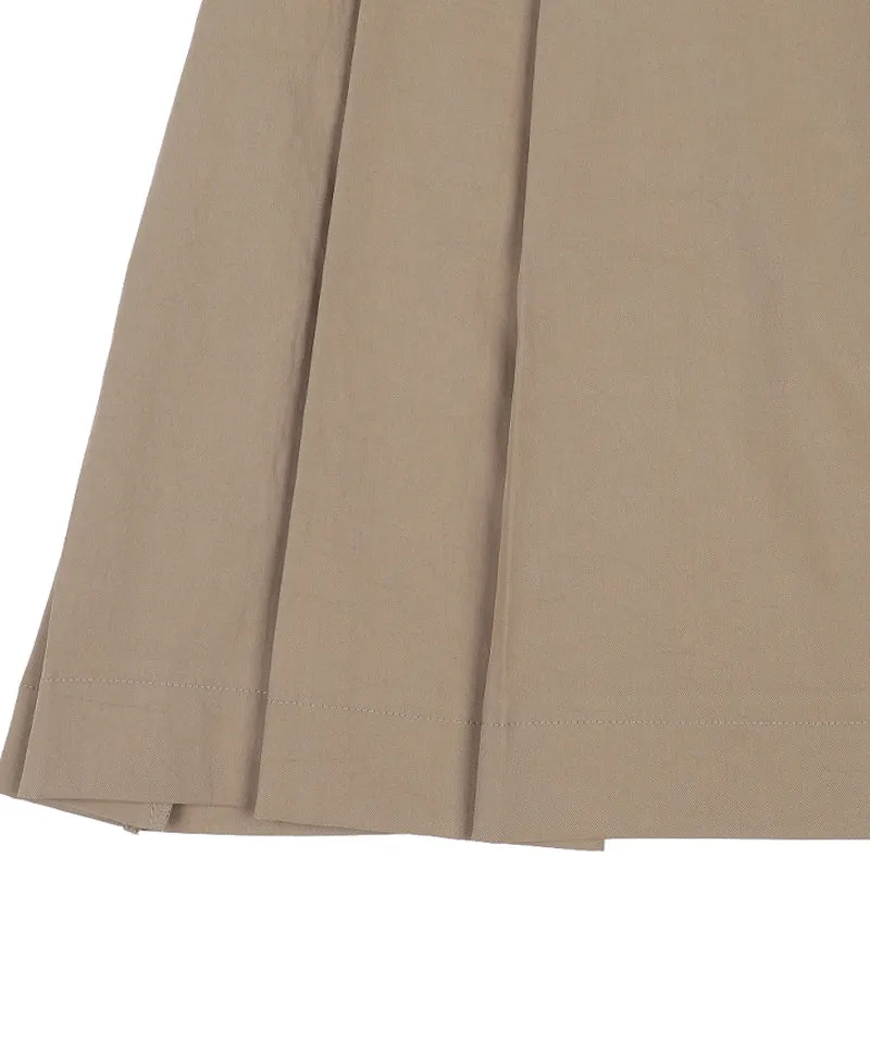Monday Flow Pleated Midi Skirt - Beige