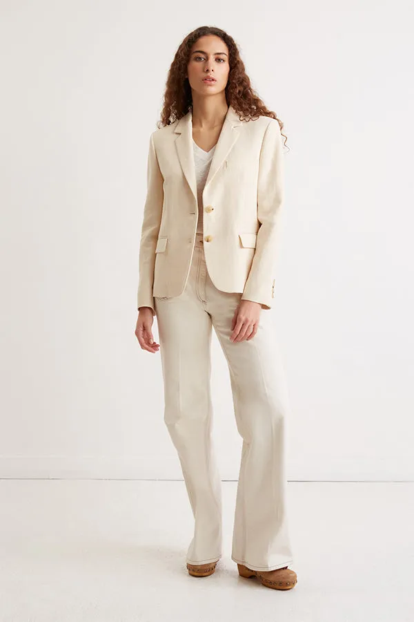 NAURIA LINEN COTTON JACKET
