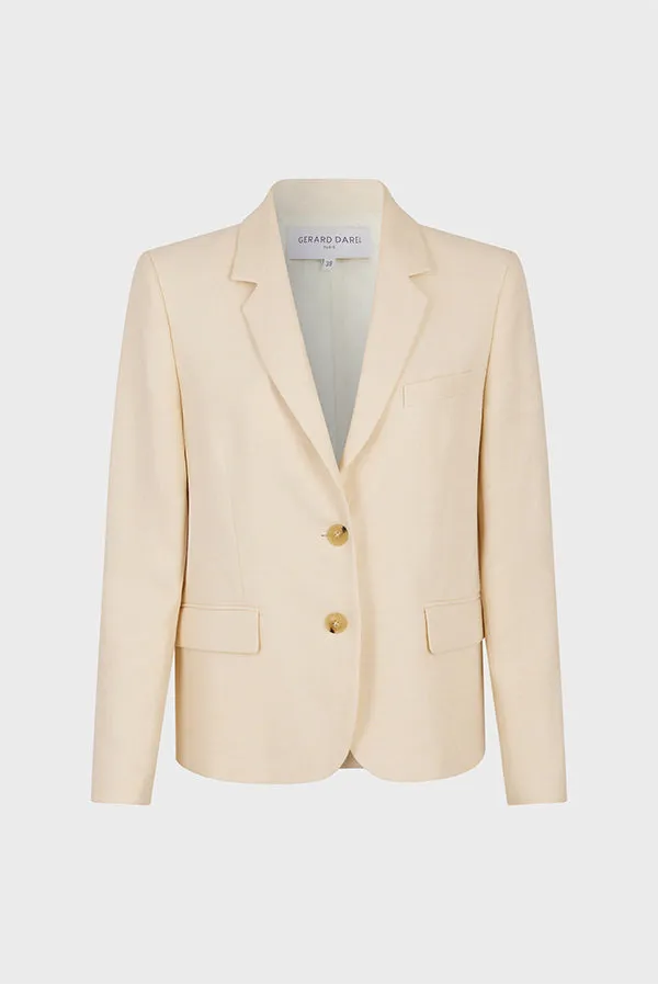 NAURIA LINEN COTTON JACKET