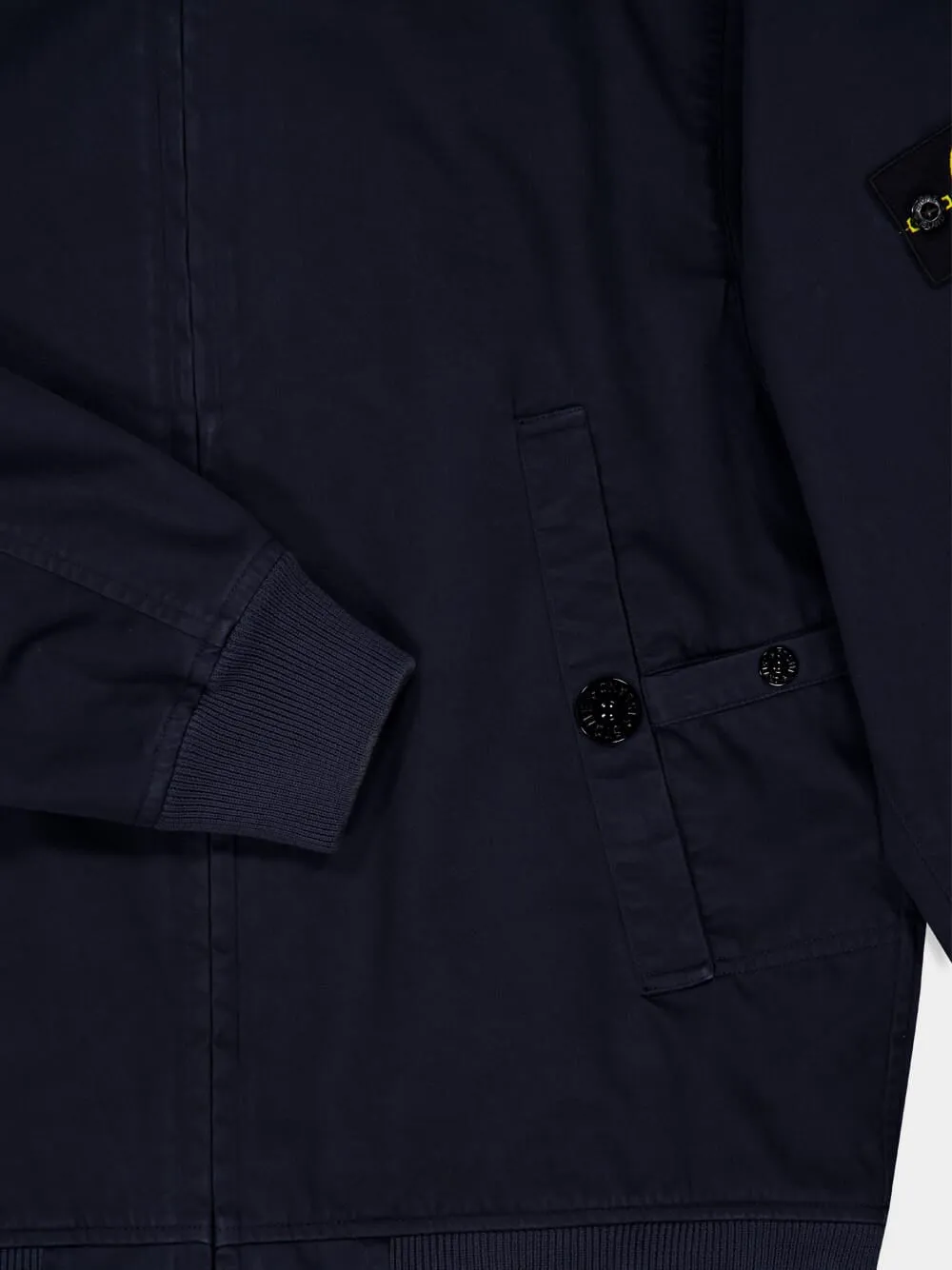Navy Blue Cotton Bomber Jacket