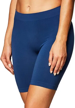 New with tags! Vassarette Women's Comfortably Smooth Slip Short Panty in Admiral Navy, Sz M! Great with Dresses, skirts, pants!