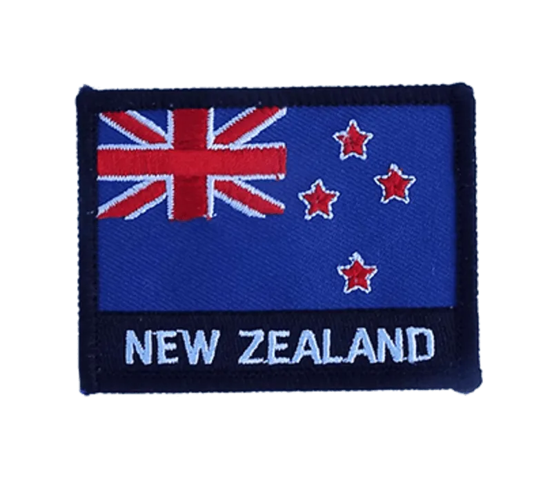 New Zealand Flag Iron on Badge