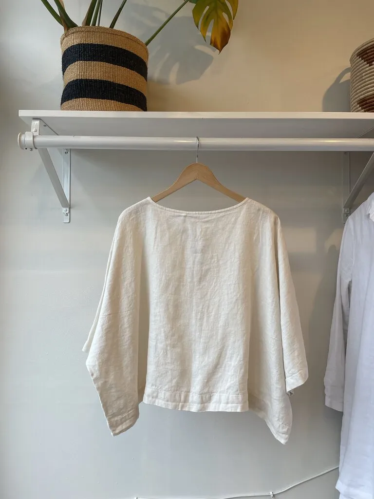 Oversized Wide Linen Button Up