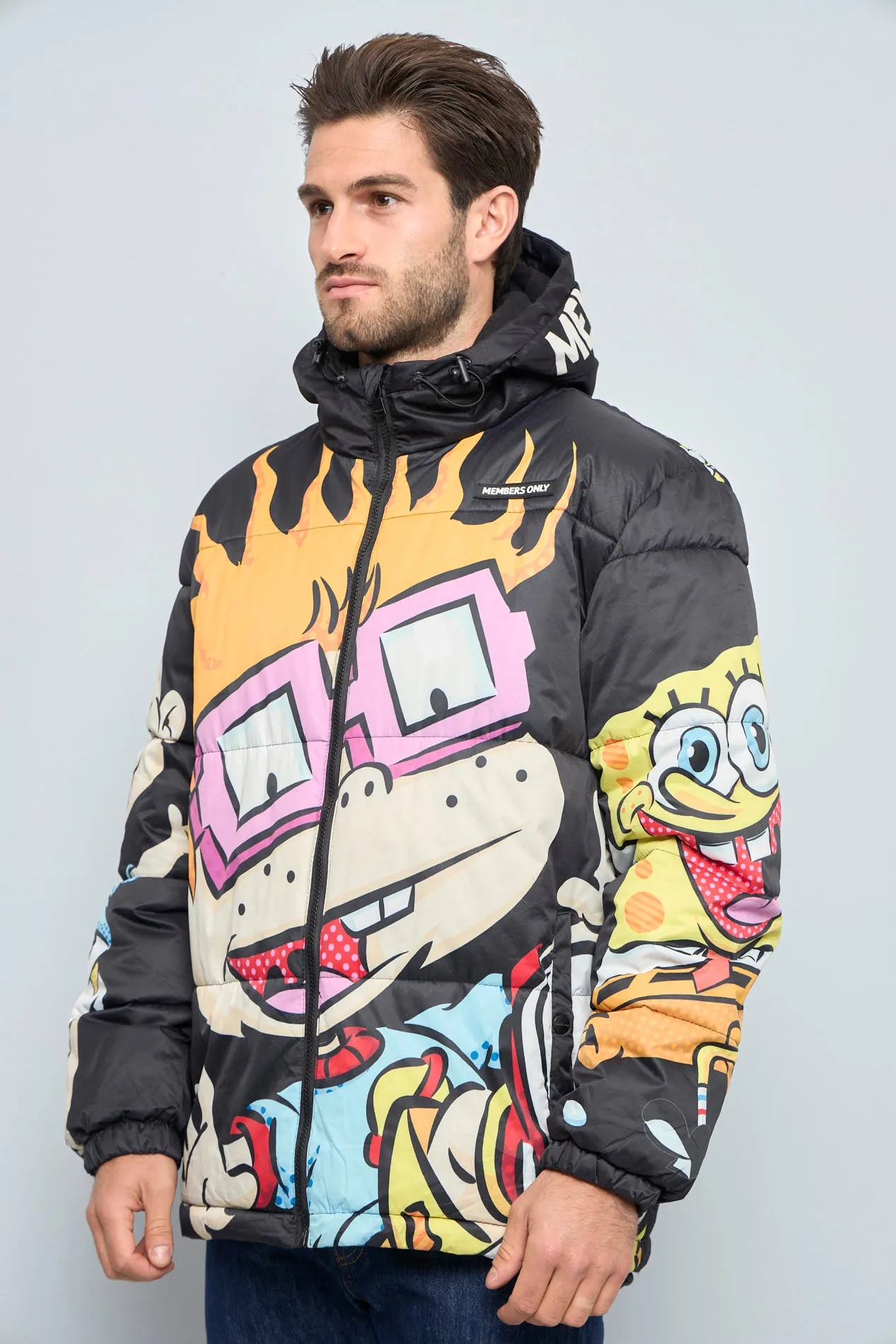 Parka Multicolor members only x nickelodeon Talla M