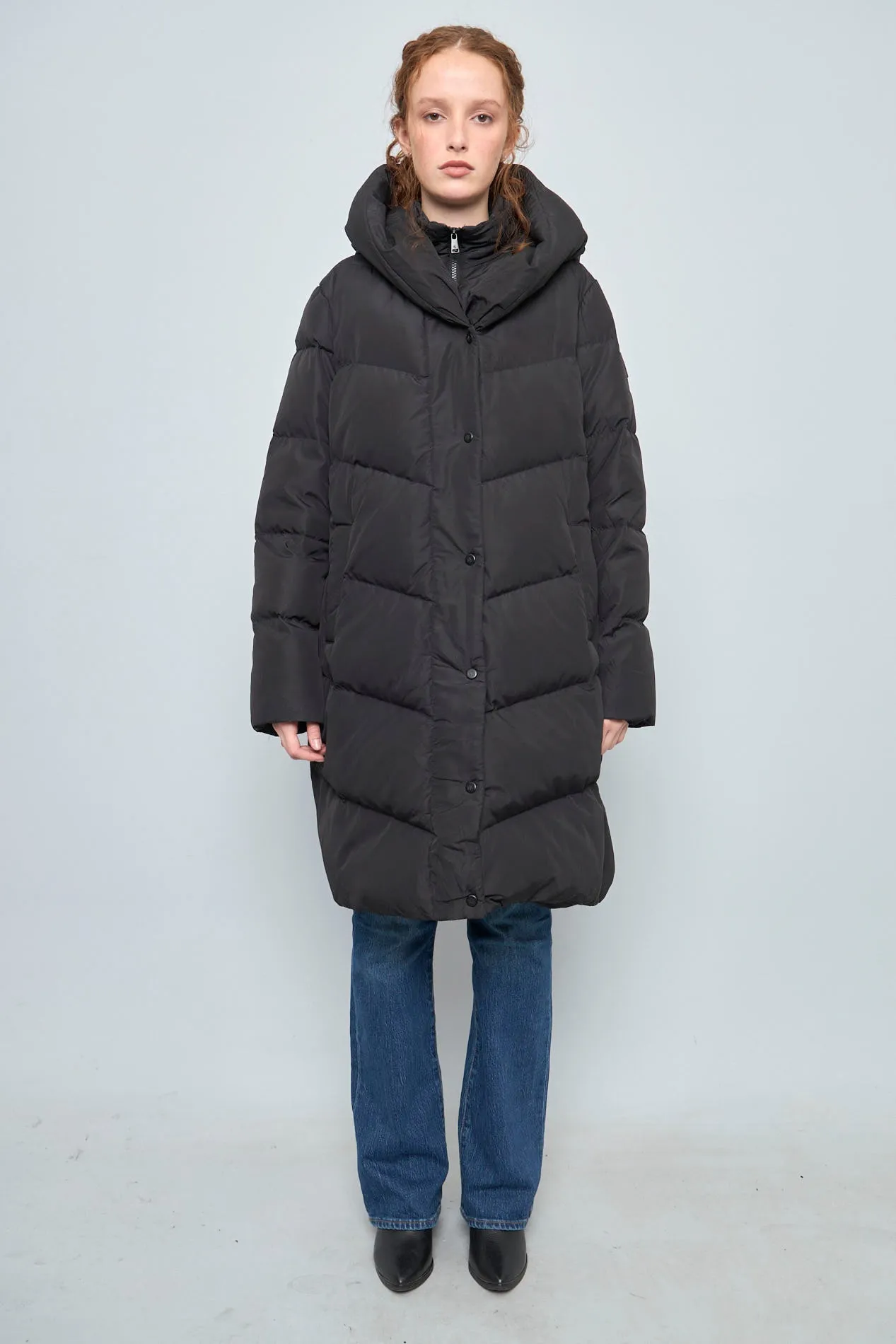 Parka Negro lauren Talla Xl