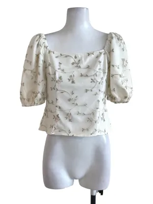 Pearl White Lace Top