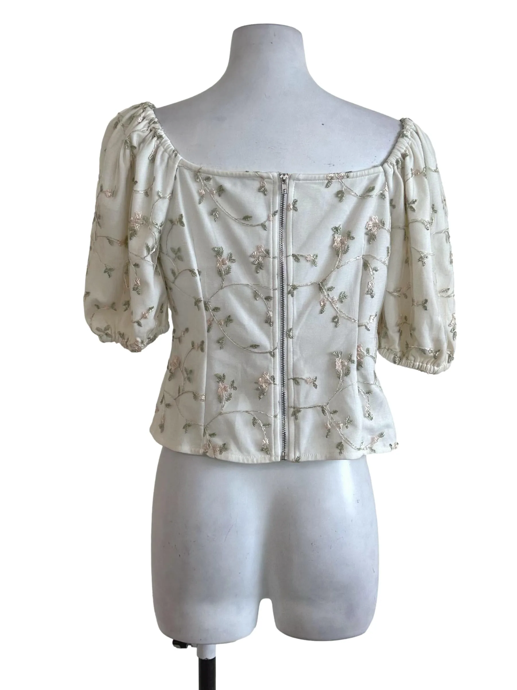 Pearl White Lace Top