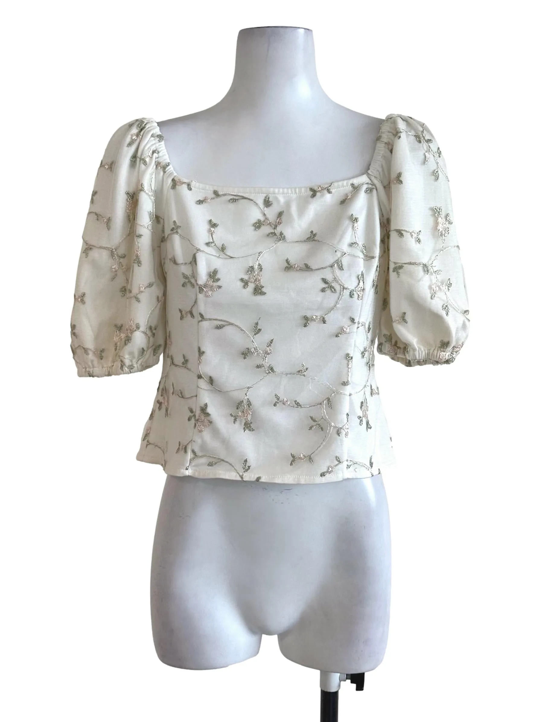 Pearl White Lace Top