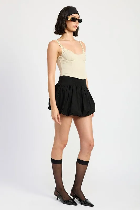 Peekaboo Lace Corset Top