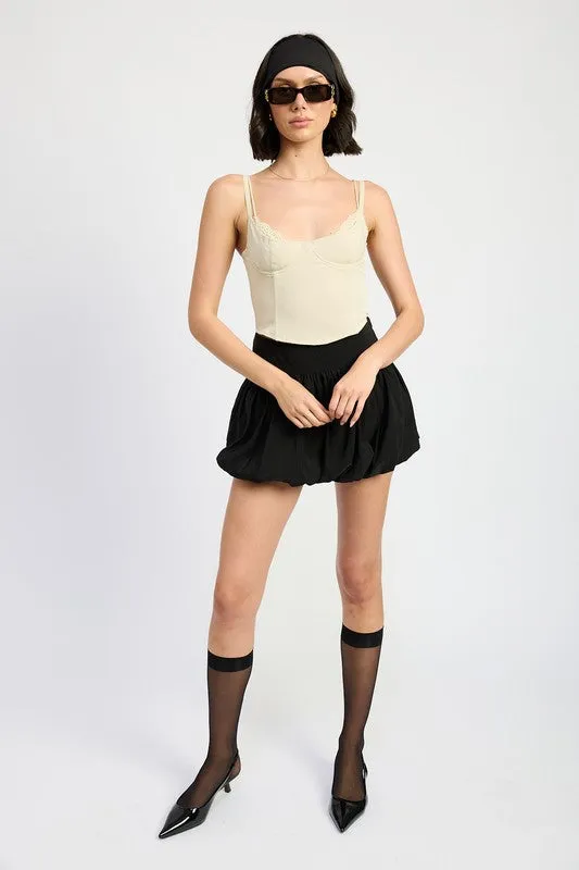 Peekaboo Lace Corset Top