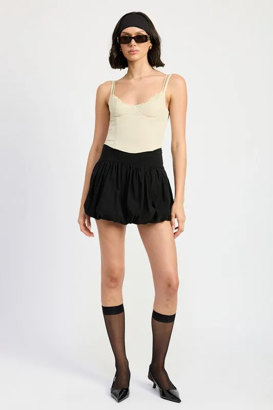 Peekaboo Lace Corset Top