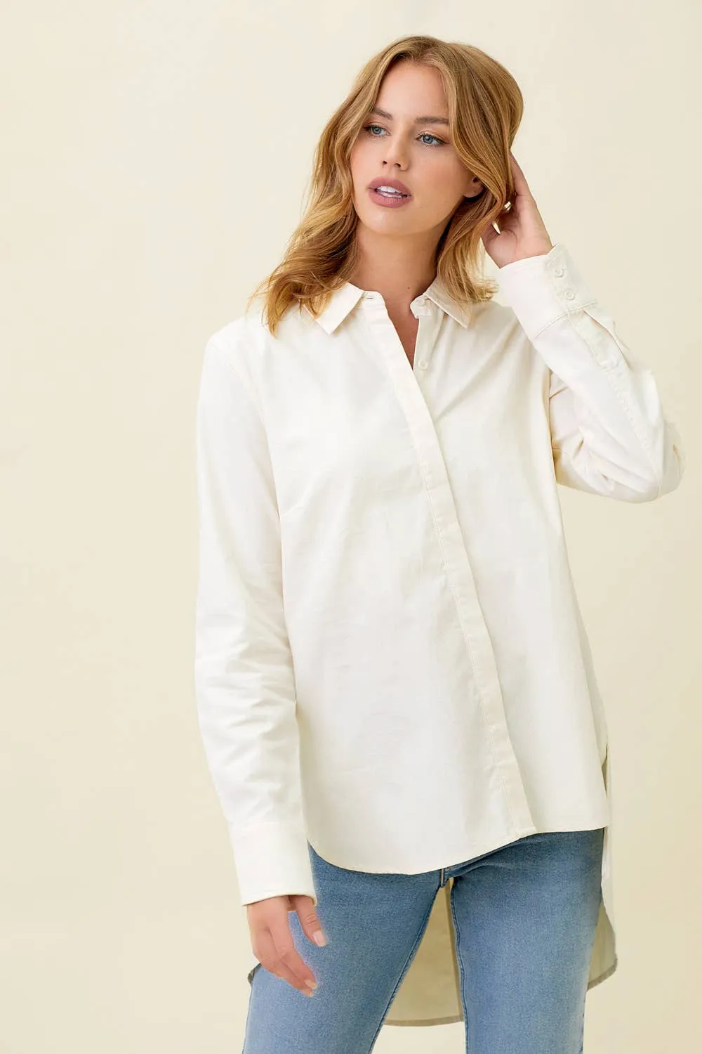 Peplum Back Blouse