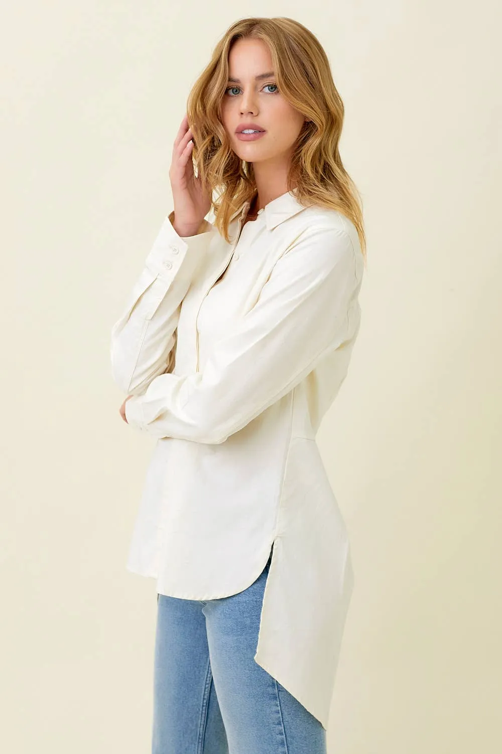 Peplum Back Blouse