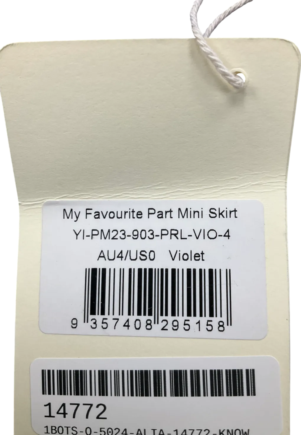 Peppermayo Purple My Favourite Part Mini Skirt UK 4