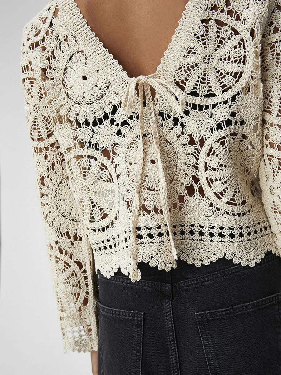 Petra Crochet Blouse