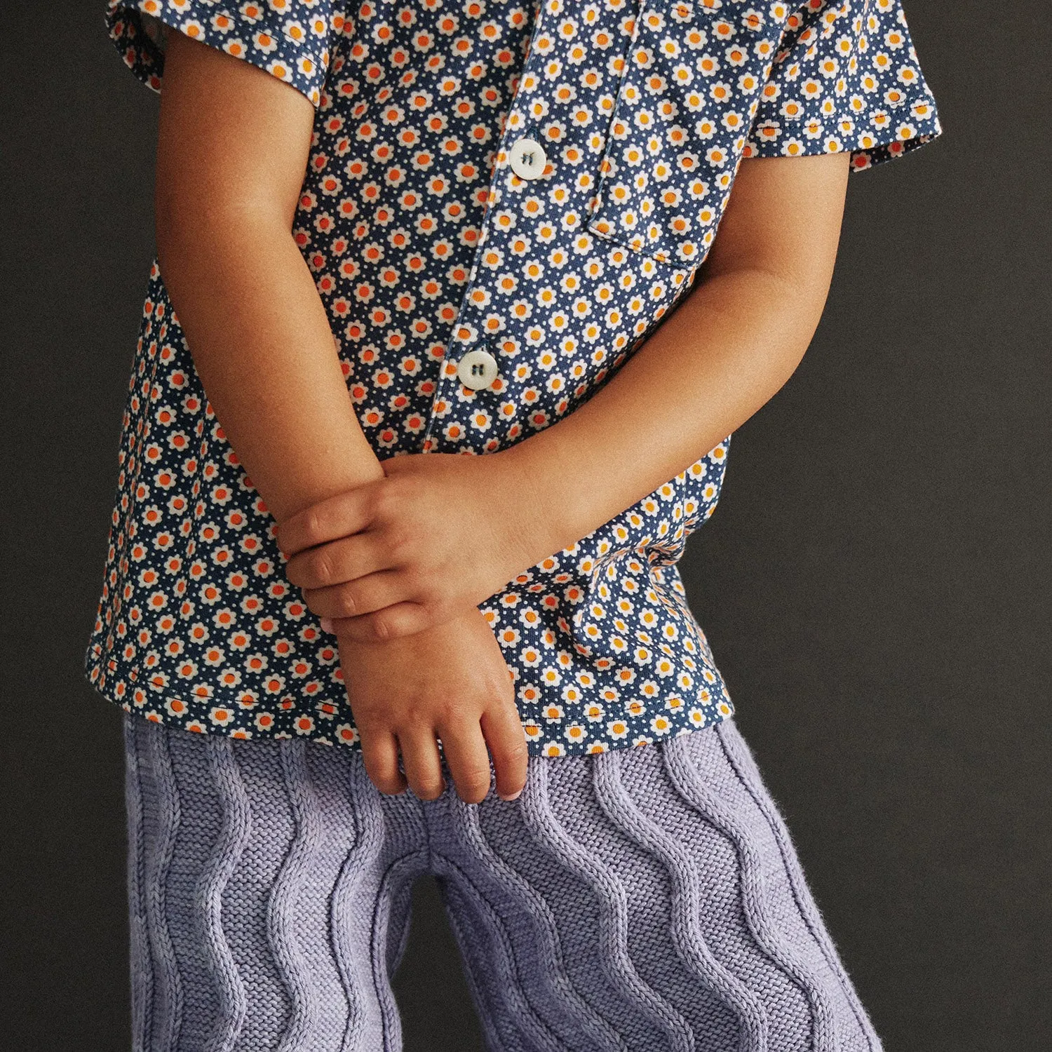 Pima Cotton Sonny Top - Moonlight Flower Dot