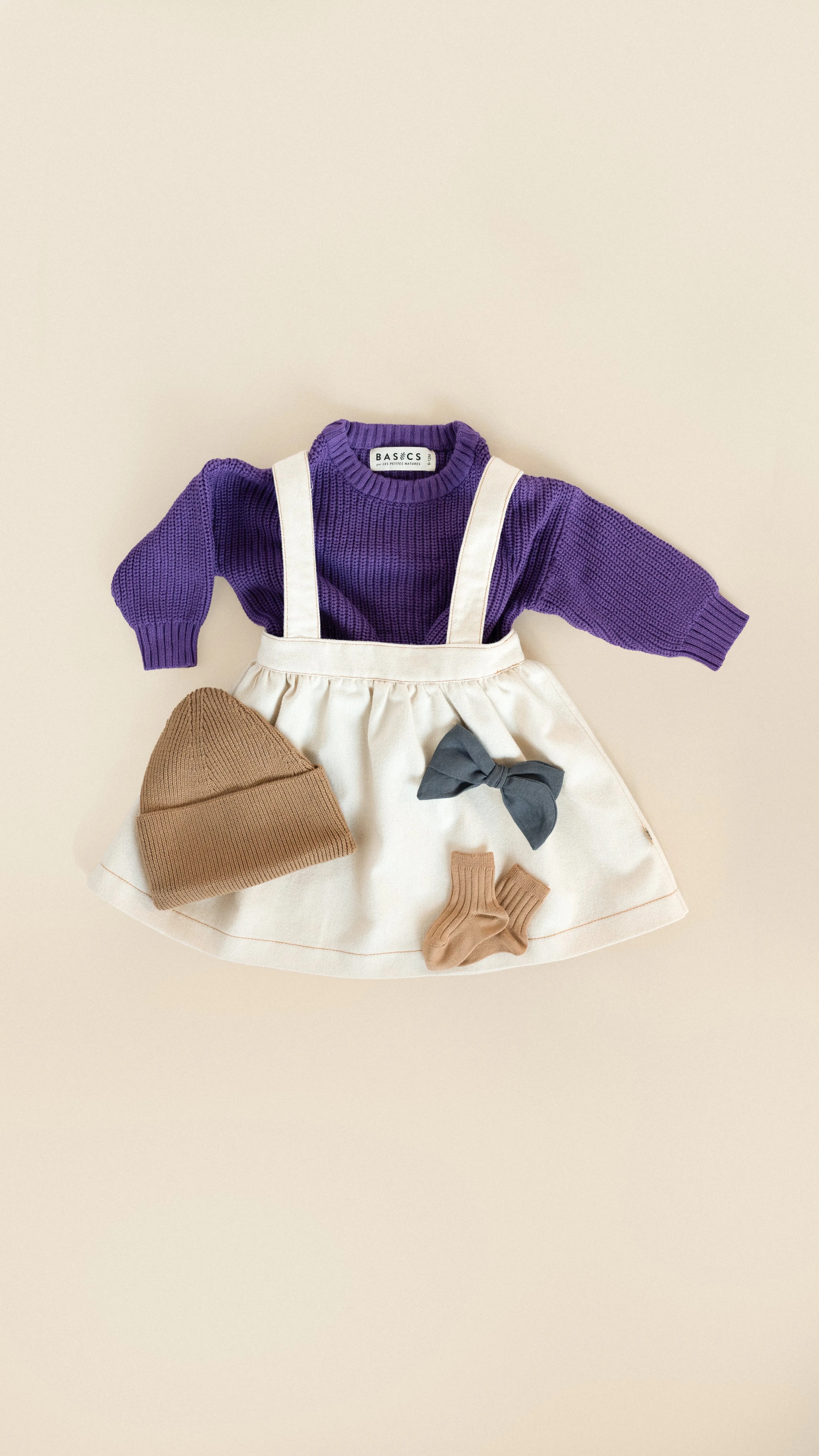 Pinafore Skirt - Natural denim