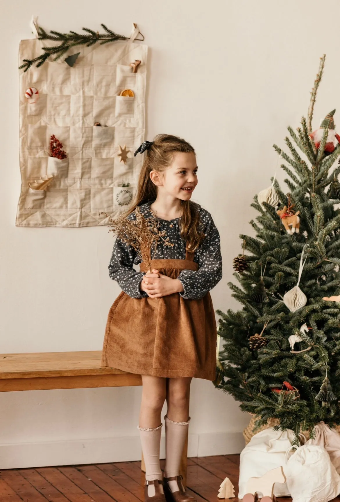 Pinafore Skirt - Natural denim