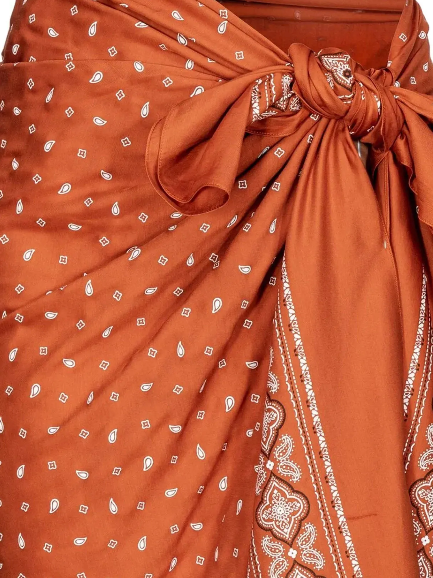 Pinko bandana tryck viskos kjol