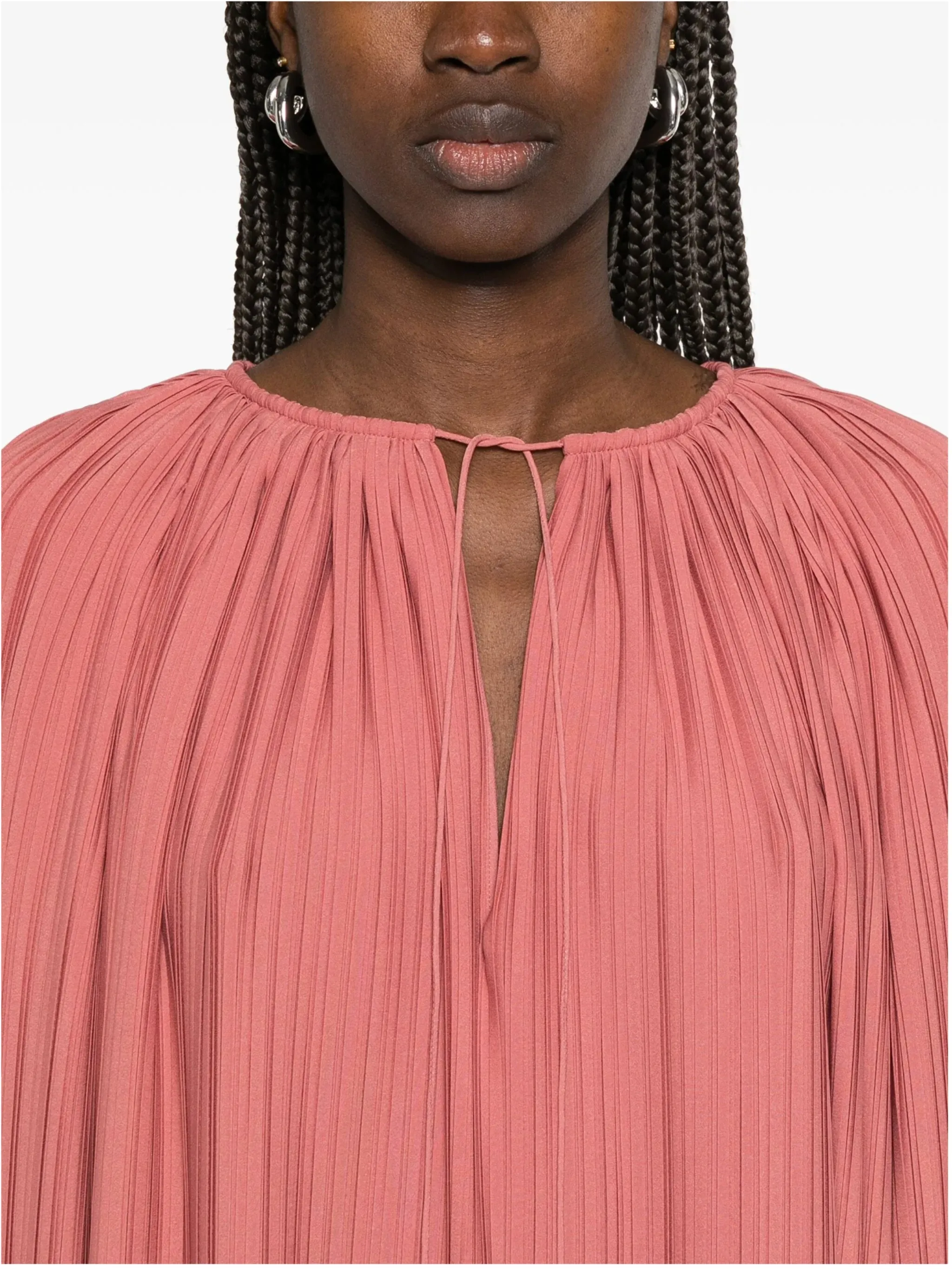 PLEATED BLOUSE