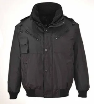 Portwest 4 in1 Bomber Jacket zip out sleeves Bodywarmer/gillet Fur Liner - F465