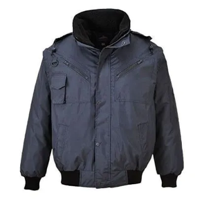 Portwest 4 in1 Bomber Jacket zip out sleeves Bodywarmer/gillet Fur Liner - F465