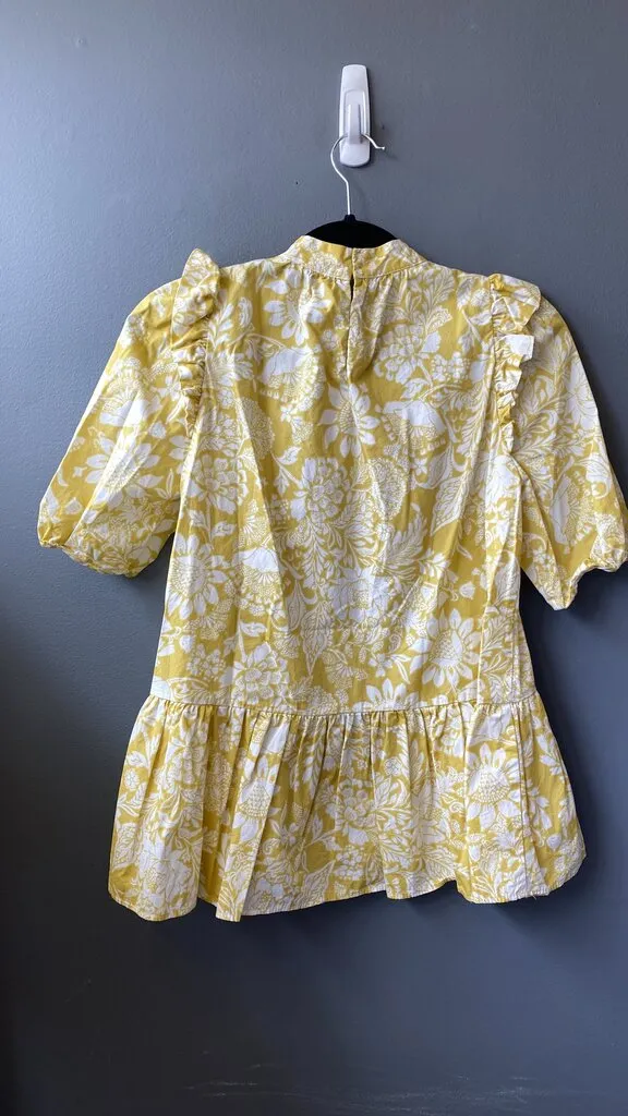 Print Peplum Swing Blouse