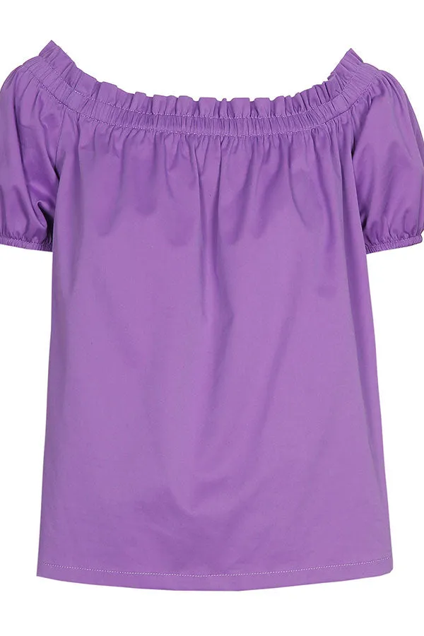 PUFF SLEEVES COTTON TOP