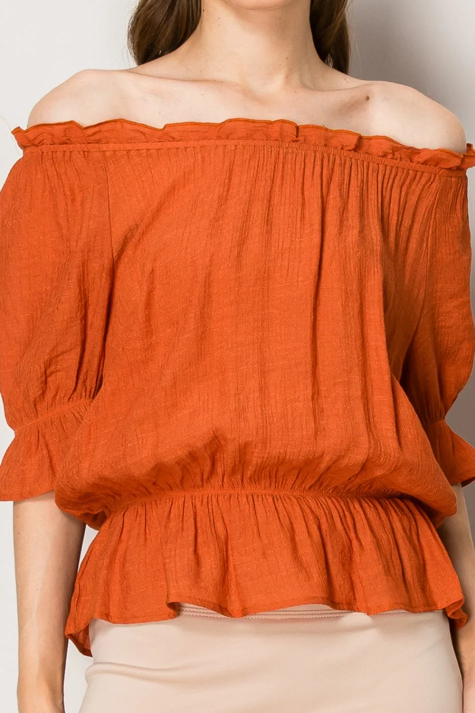 PUPLUM PEASANT BABY RUFFLE BLOUSE