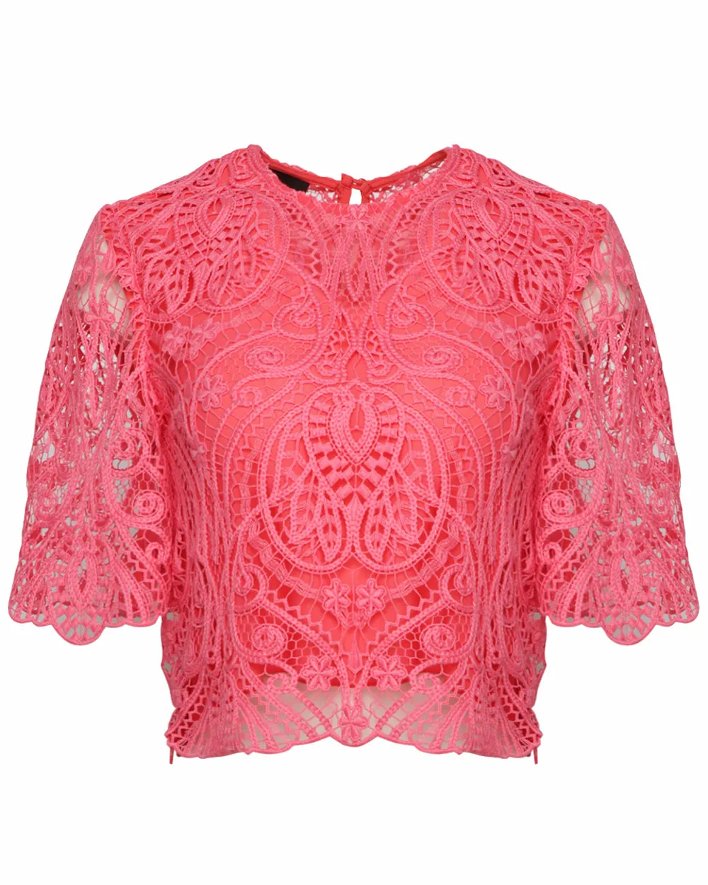 Rosey Glow Lace Tee