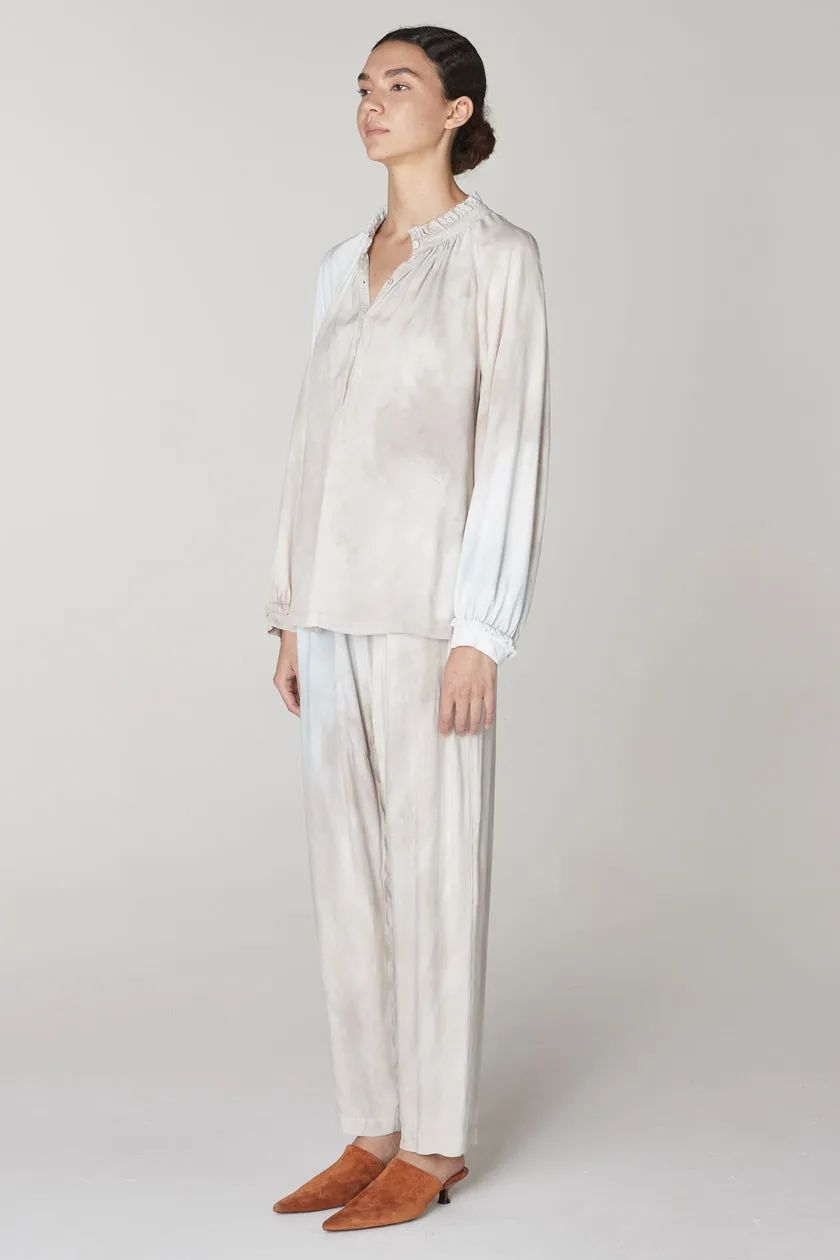 Sabine Blouse in Blue Cloud