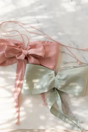 Sand Basic Tie Back Bandeau (Mint)