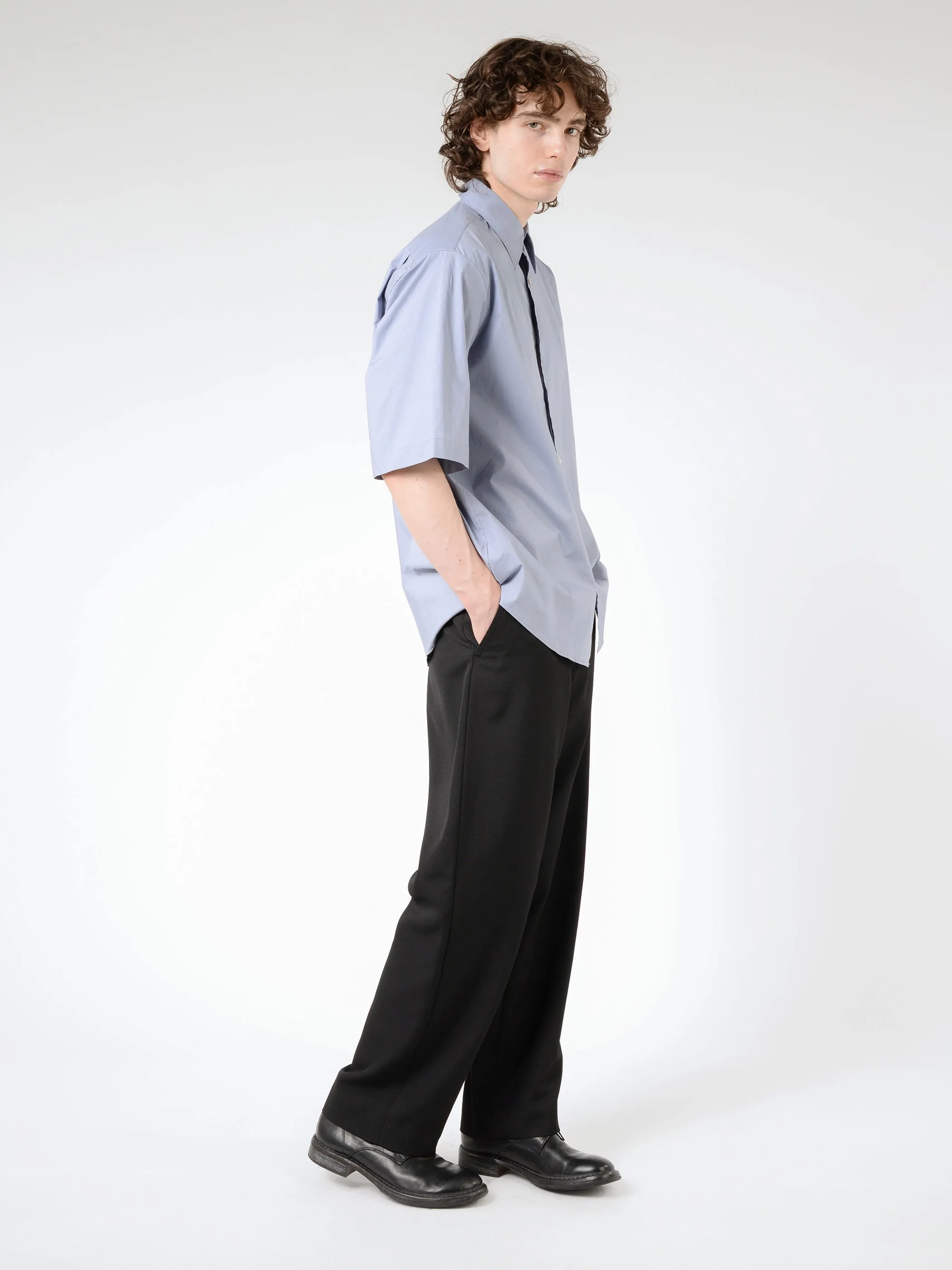 Short Sleeve Button-Up