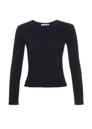 Slim Rib Tee (Black)