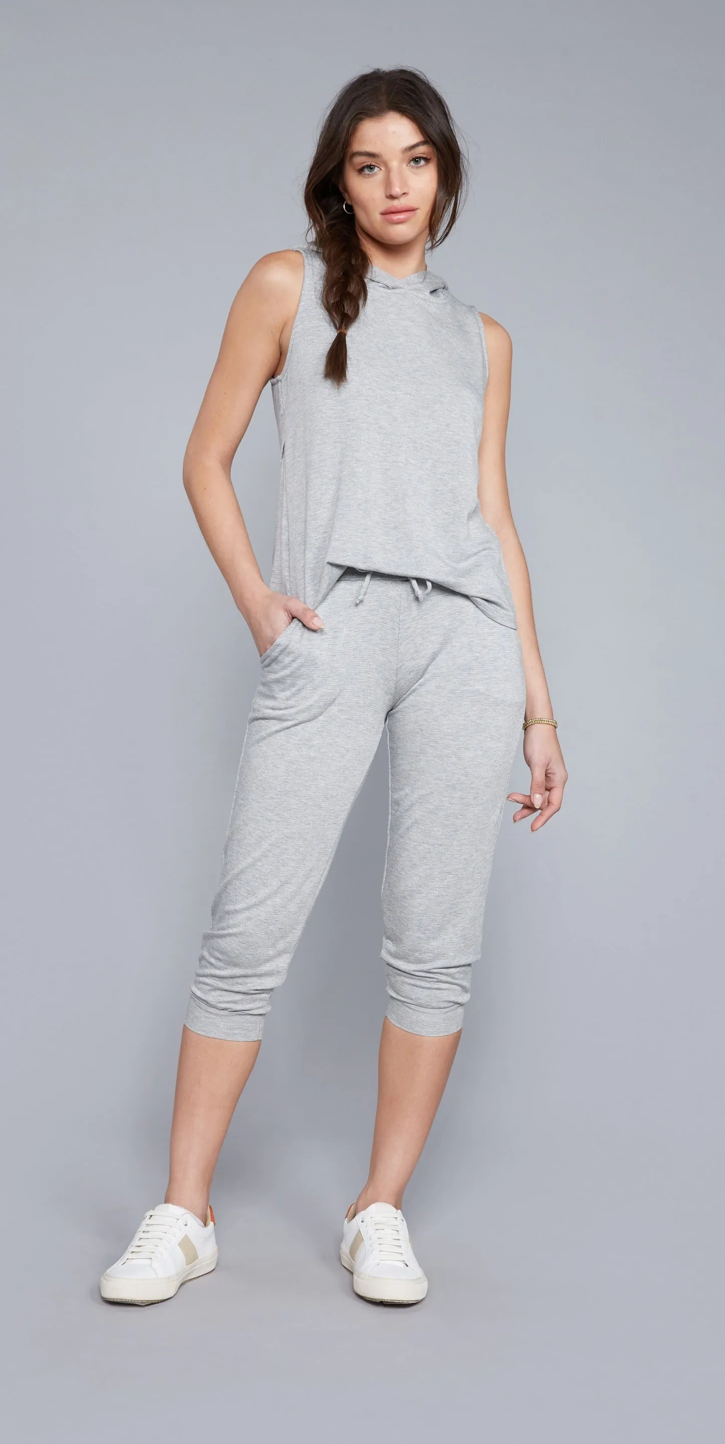 Slouchy Cropped Jogger with Pockets