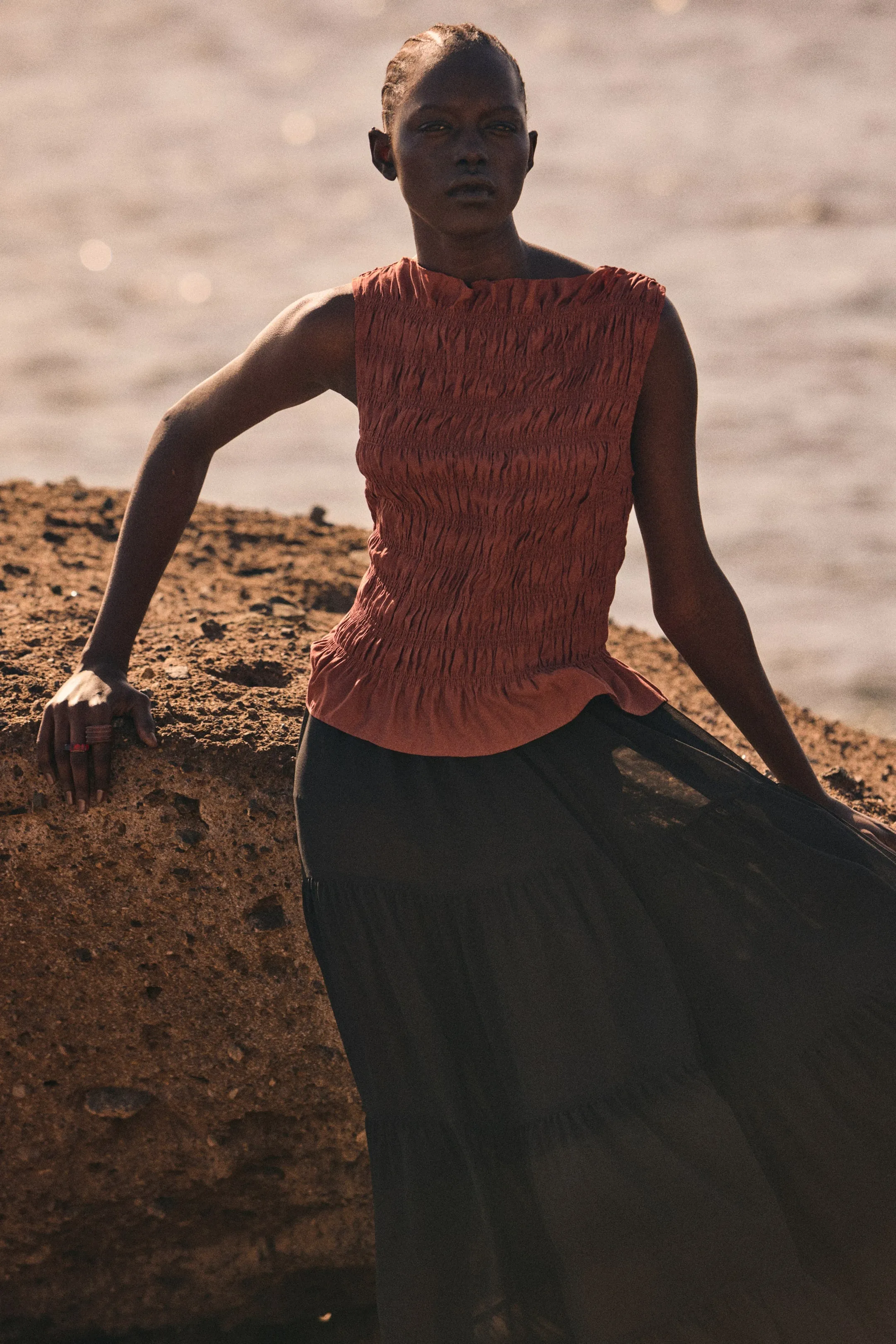 Smocked top