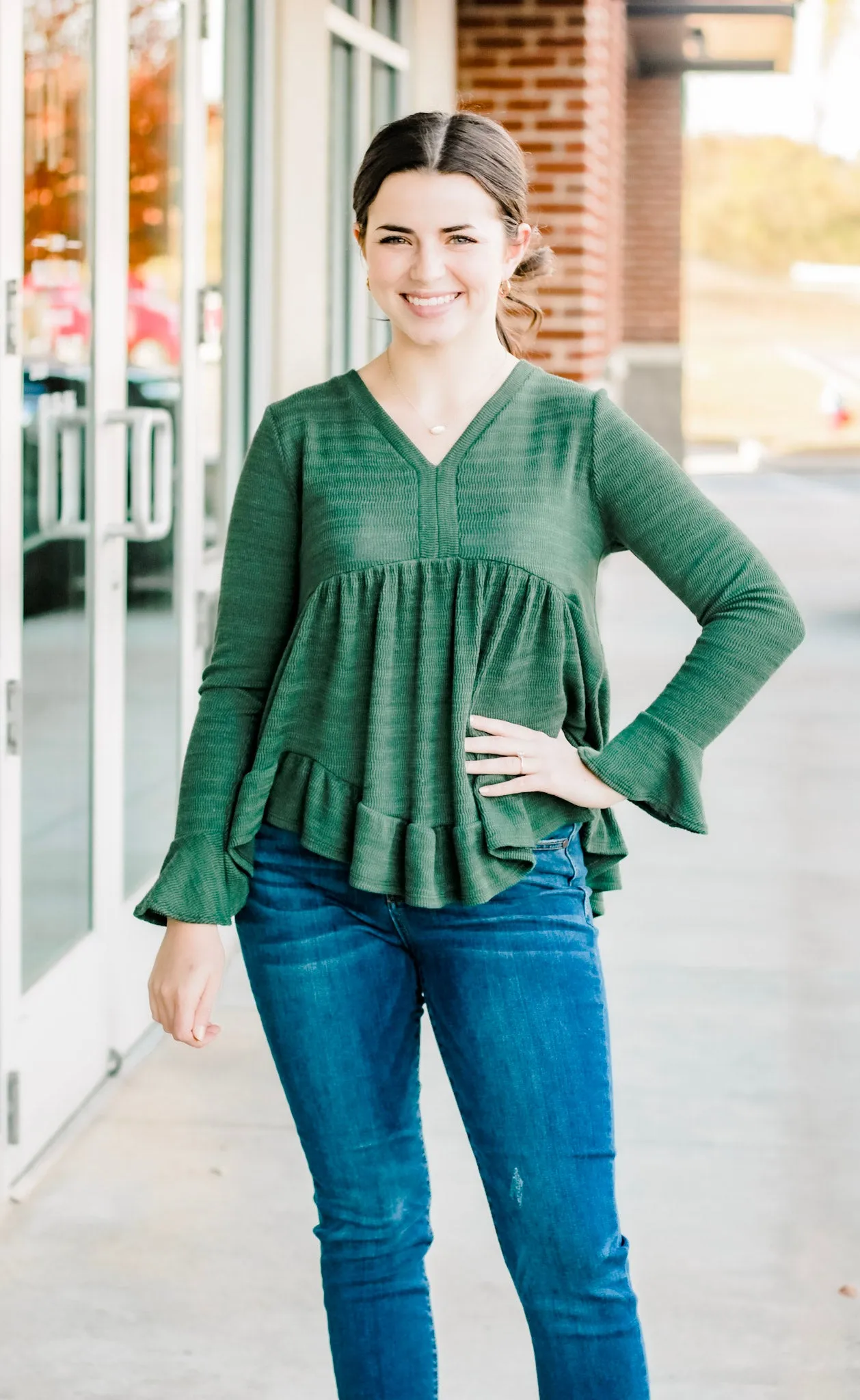 So Into You Olive Top