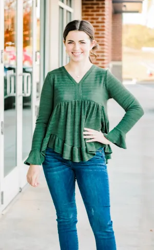 So Into You Olive Top