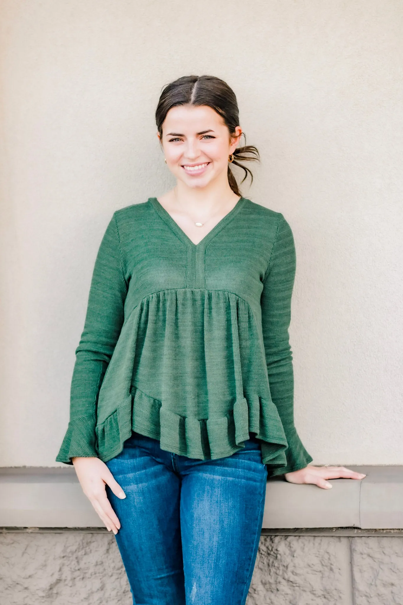 So Into You Olive Top