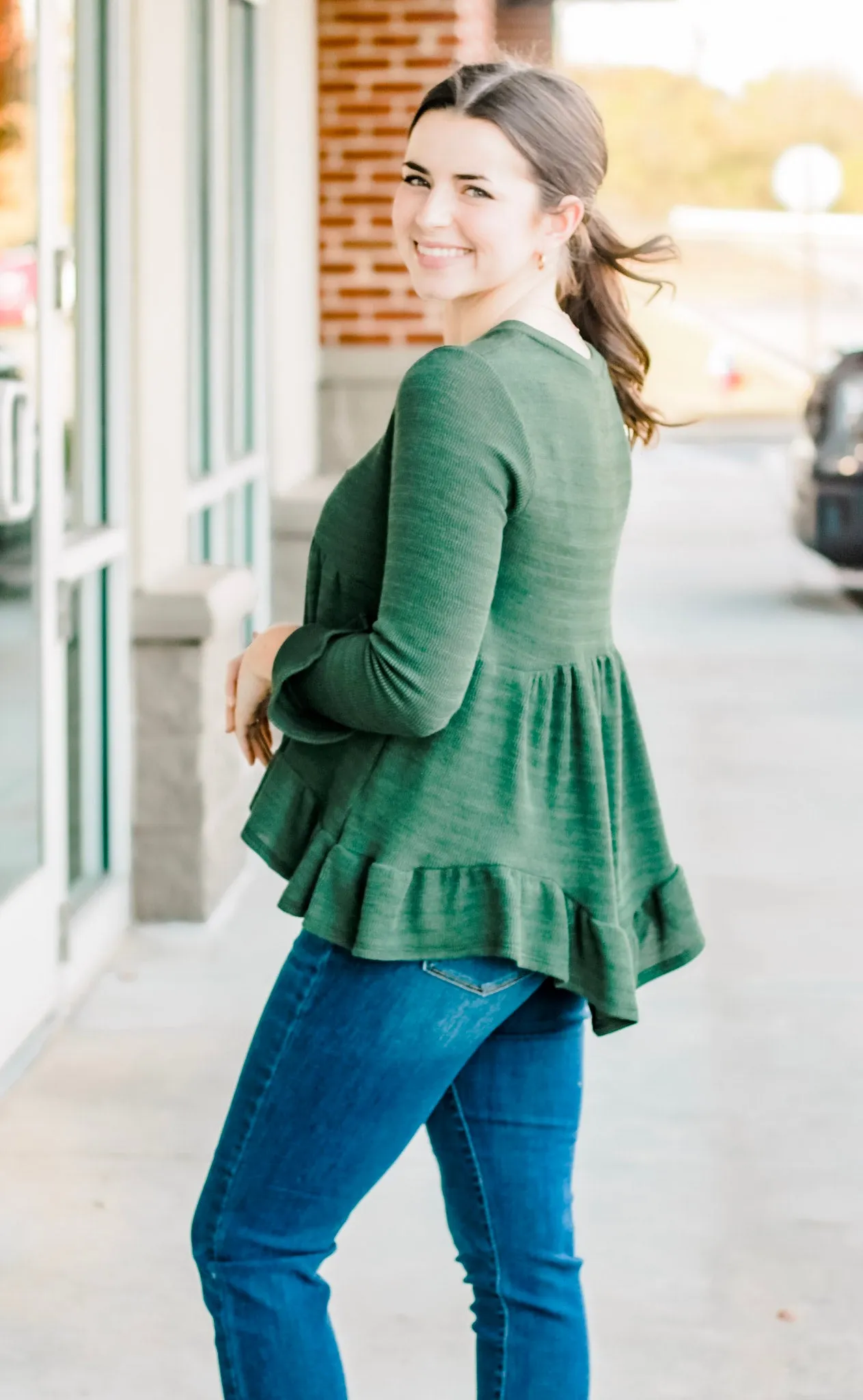 So Into You Olive Top